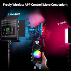 Pixel K80RGB Video Light Kit with Light Stands