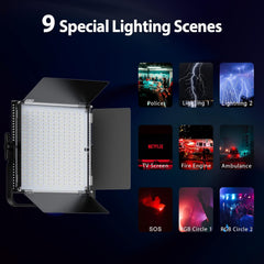 Pixel K80RGB Video Light Kit with Light Stands