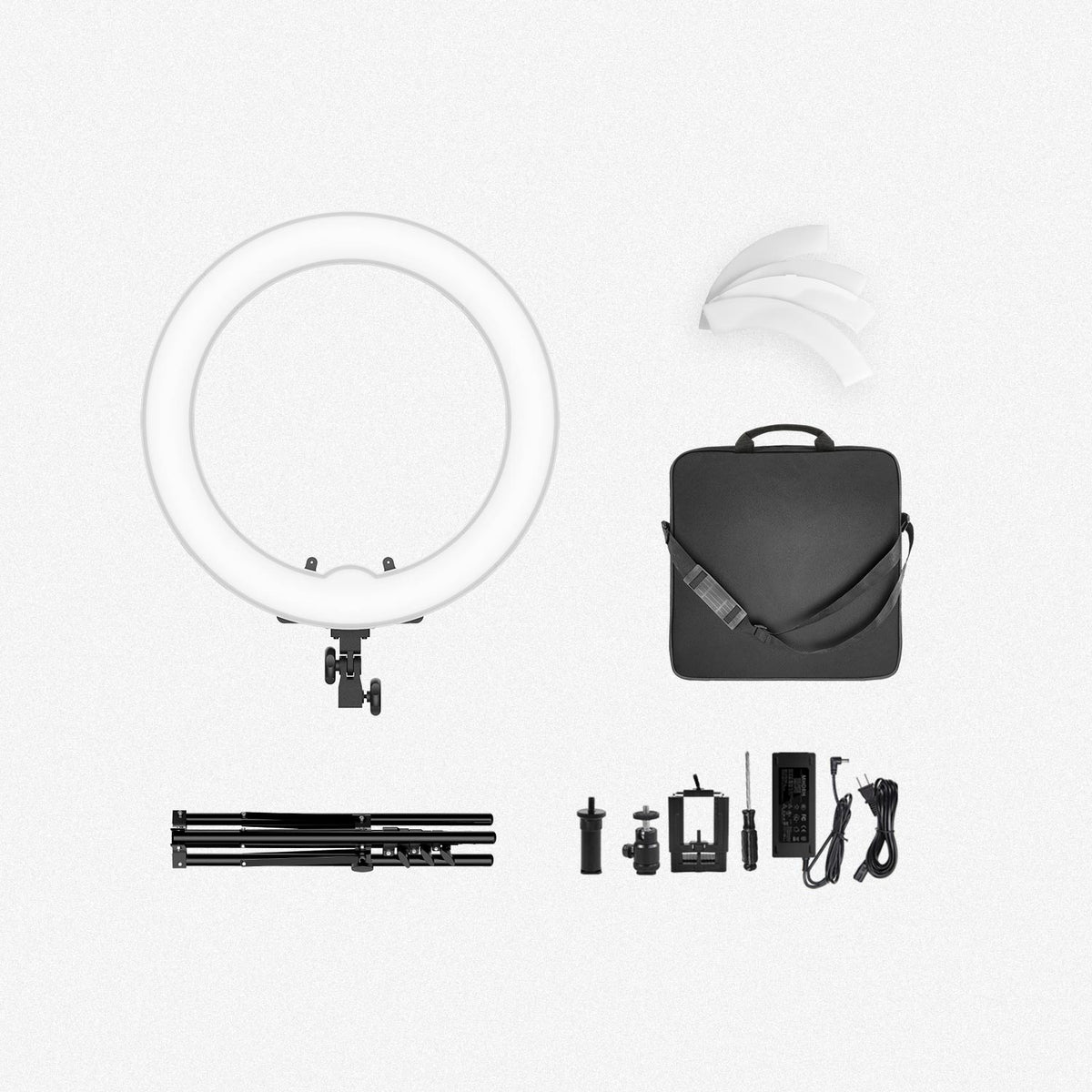 IVISII 19-Inch LED Ring Light IR-45 with LCD Display
